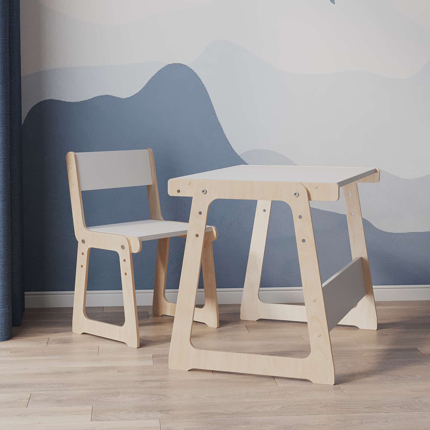 Детский стол и стул Сказочная Мастерская 2 модель - фото 1