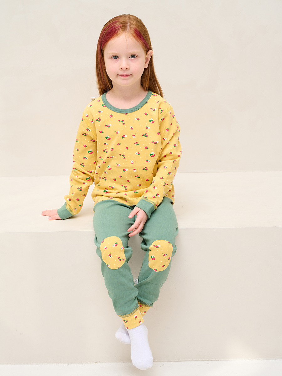 Пижама Fermi kids PJ_ягодки на горчичном - фото 2