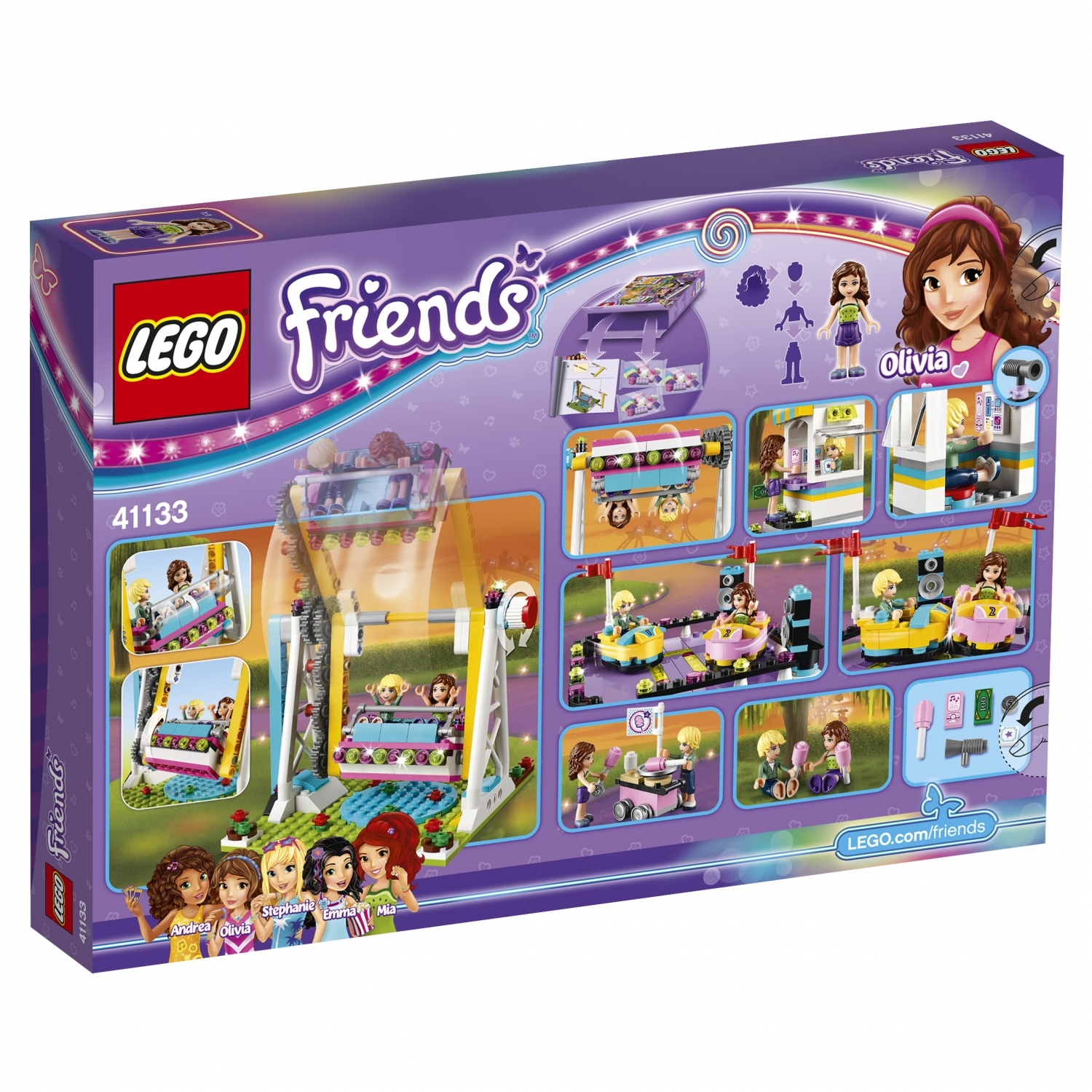 Конструктор LEGO Friends Парк развлечений: аттракцион «Автодром» (41133) - фото 3