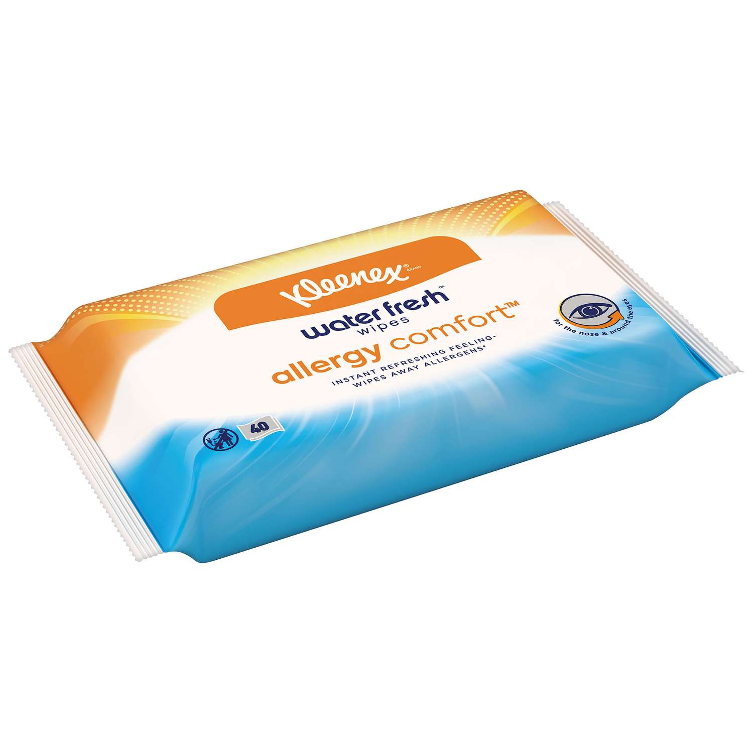 Салфетки влажные для лица и рук Kleenex Water Fresh Allergy Comfort 40шт - фото 3