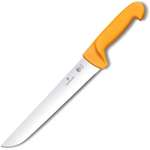 Нож кухонный Victorinox Swibo 5.8435.26 стальной разделочный для мяса лезвие 260 мм прямая заточка желтый