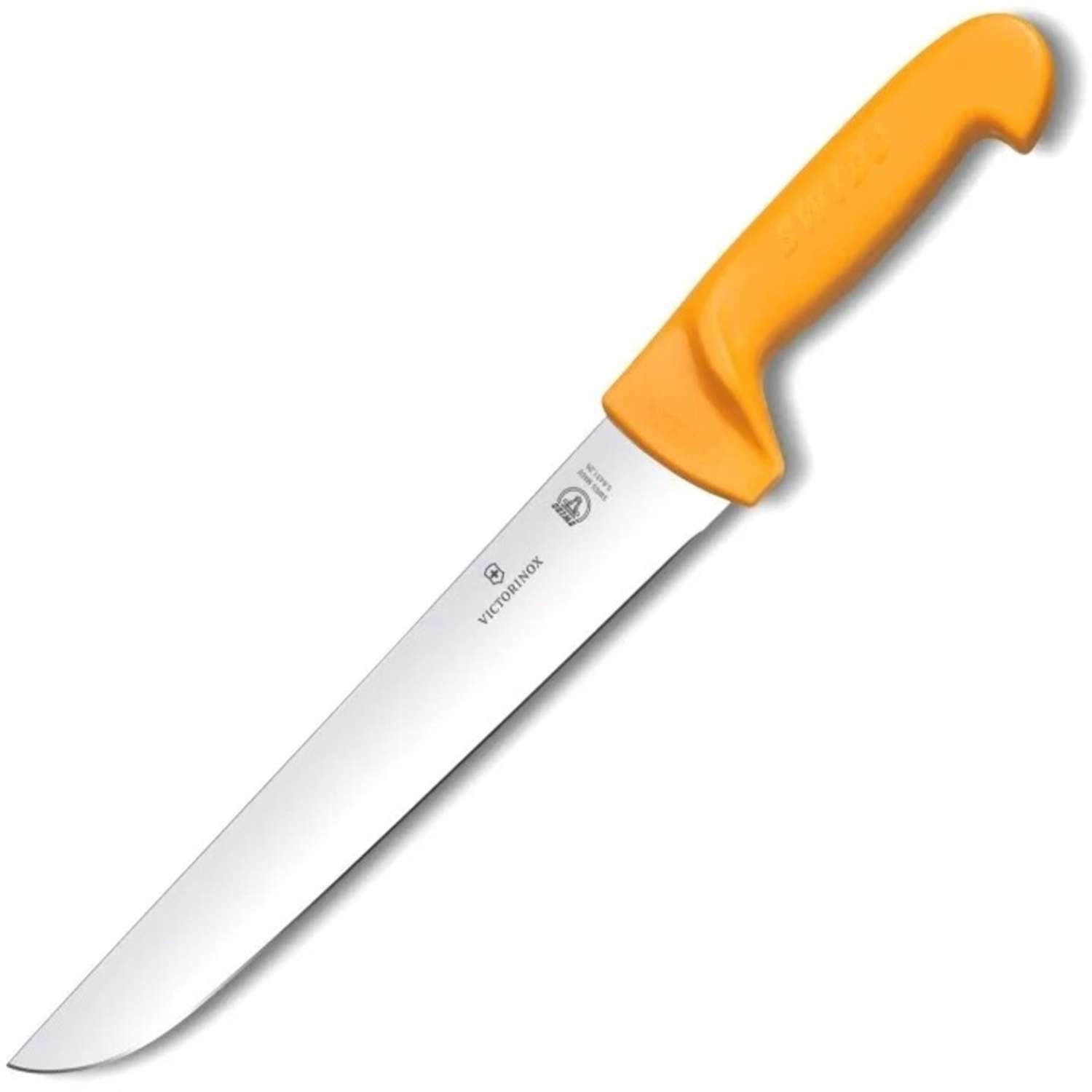 Нож кухонный Victorinox Swibo 5.8435.26 стальной разделочный для мяса лезвие 260 мм прямая заточка желтый - фото 1