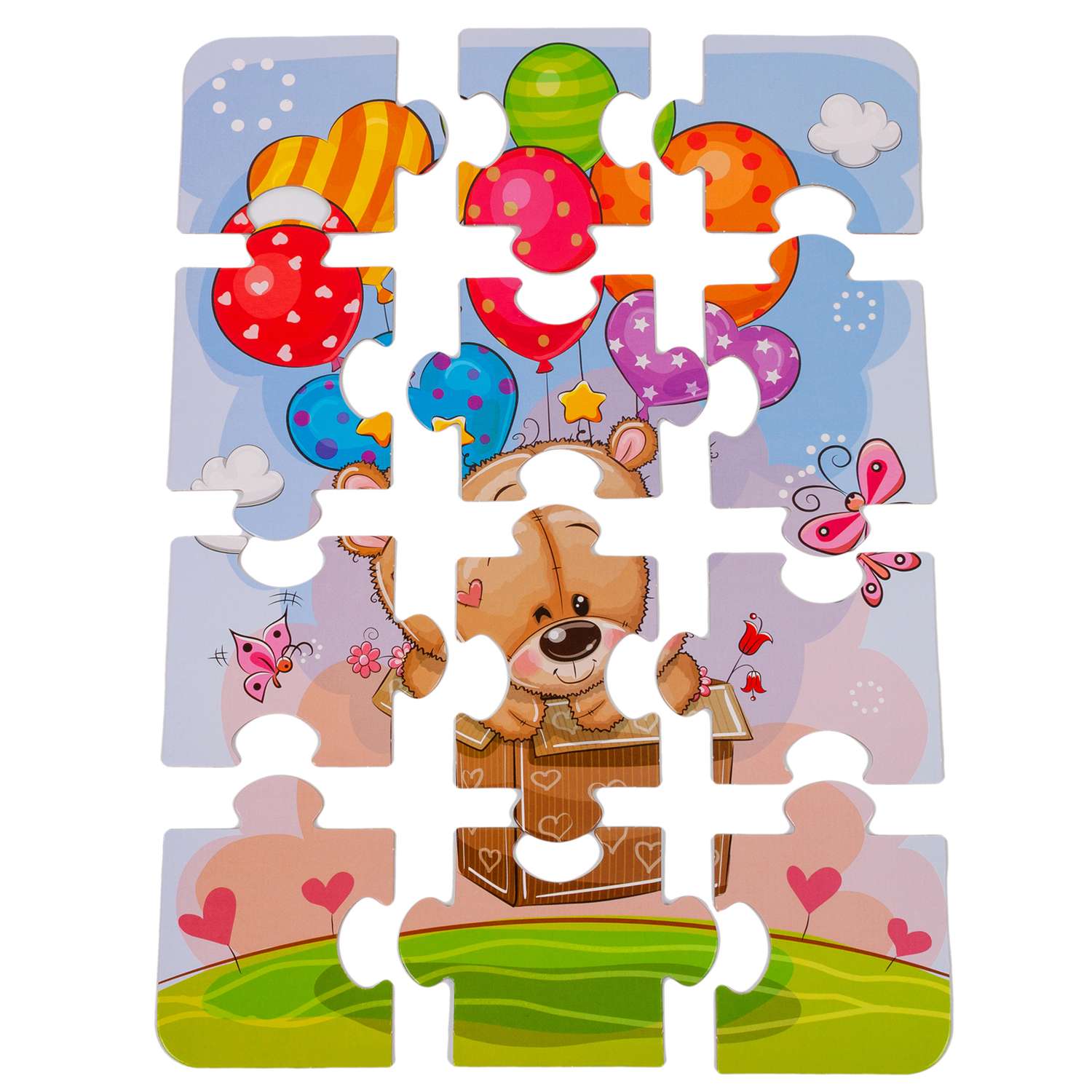 Набор пазлов Дрофа-Медиа Baby Puzzle Мишка и воздушные шары 4136 - фото 3
