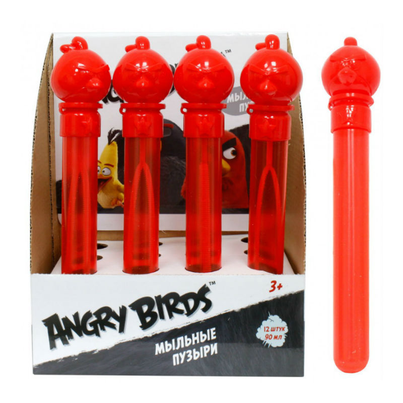 Мыльные пузыри 1TOY Angry Birds в колбе 90 мл. - фото 2