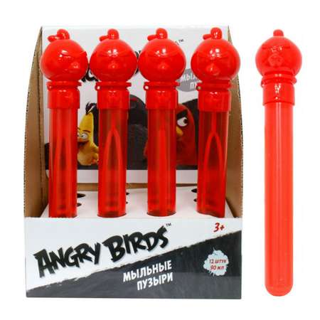 Мыльные пузыри 1TOY Angry Birds в колбе 90 мл.