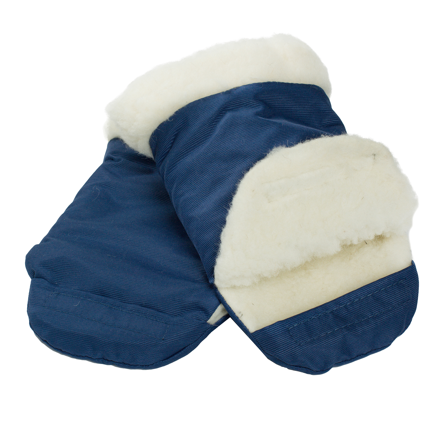 Муфта-рукавички для коляски Чудо-чадо меховая Прайм синяя МРМ03-001 - фото 3