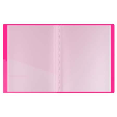 Папка с 60 вкладышами Berlingo Neon розовый неон