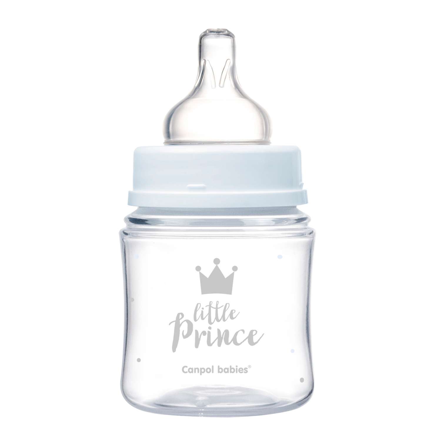 Бутылочка для кормления Canpol Babies EasyStart Royal Baby PP с широким горлышком 120мл с 0месяцев Голубой - фото 4