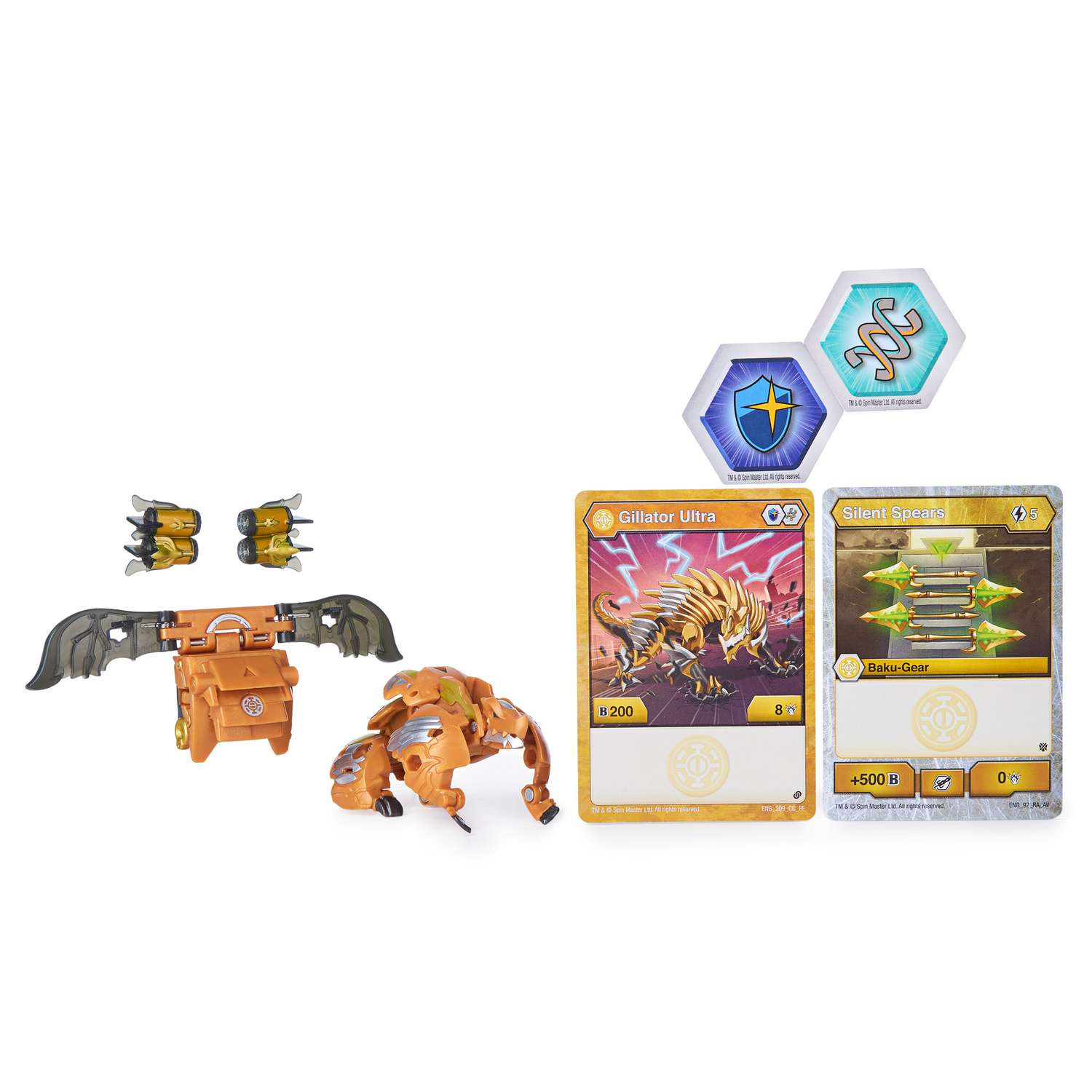 Набор игровой Bakugan SalamanderGold с ультра усилением+карточки 6055887/20124275 - фото 1