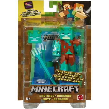 Фигурка Minecraft Утопленник с аксессуарами GGP95