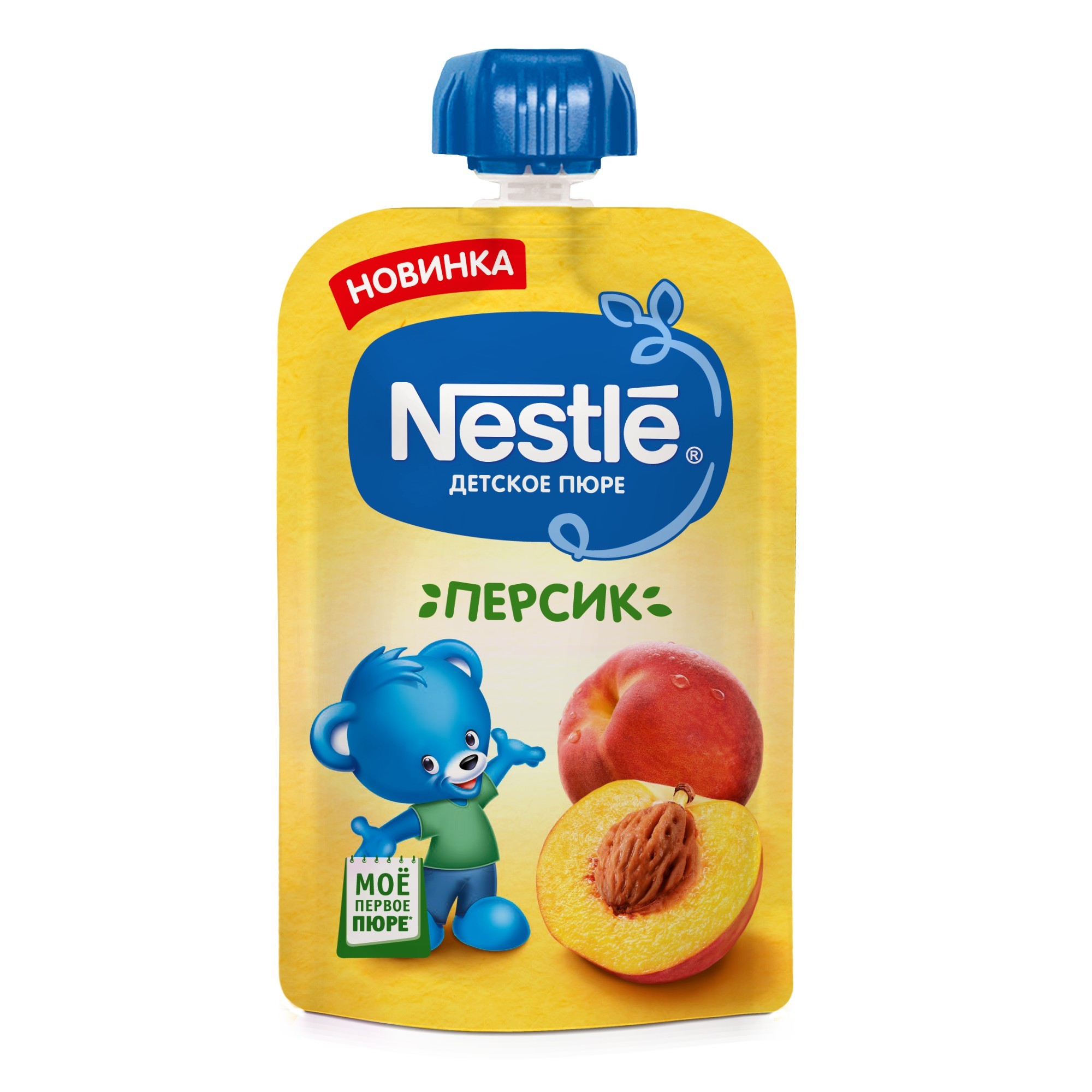 Пюре Nestle персик 90г с 4месяцев - фото 1