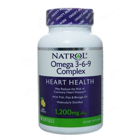 Биологически активная добавка Natrol Omega 3-6-9 complex нейтральный 90капсул