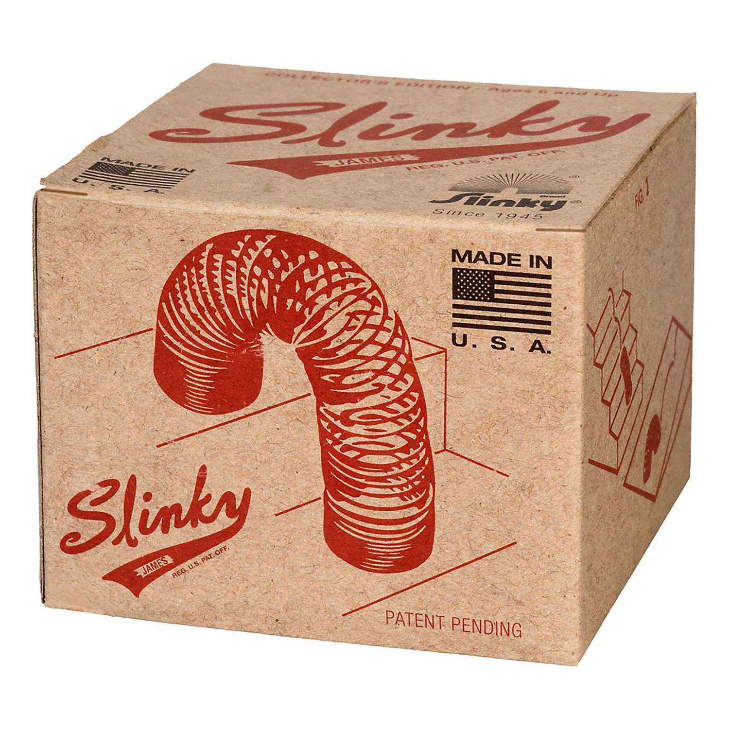 Пружинка Slinky Ретро, черный металл - фото 1