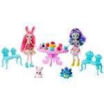 Набор игровой Enchantimals Чаепитие Пэттер Павлины и Бри Кроли с куклами и аксессуарами GLD41