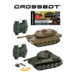 Игровой набор CROSSBOT Т34 - Abrams M1A2 1:34 Танковый бой на пульте управления