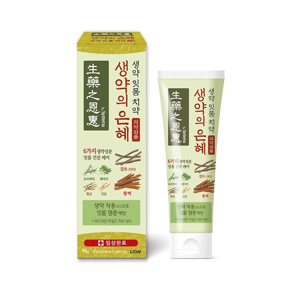 Зубная паста Lion Systema soft herbs 90 г - фото 4