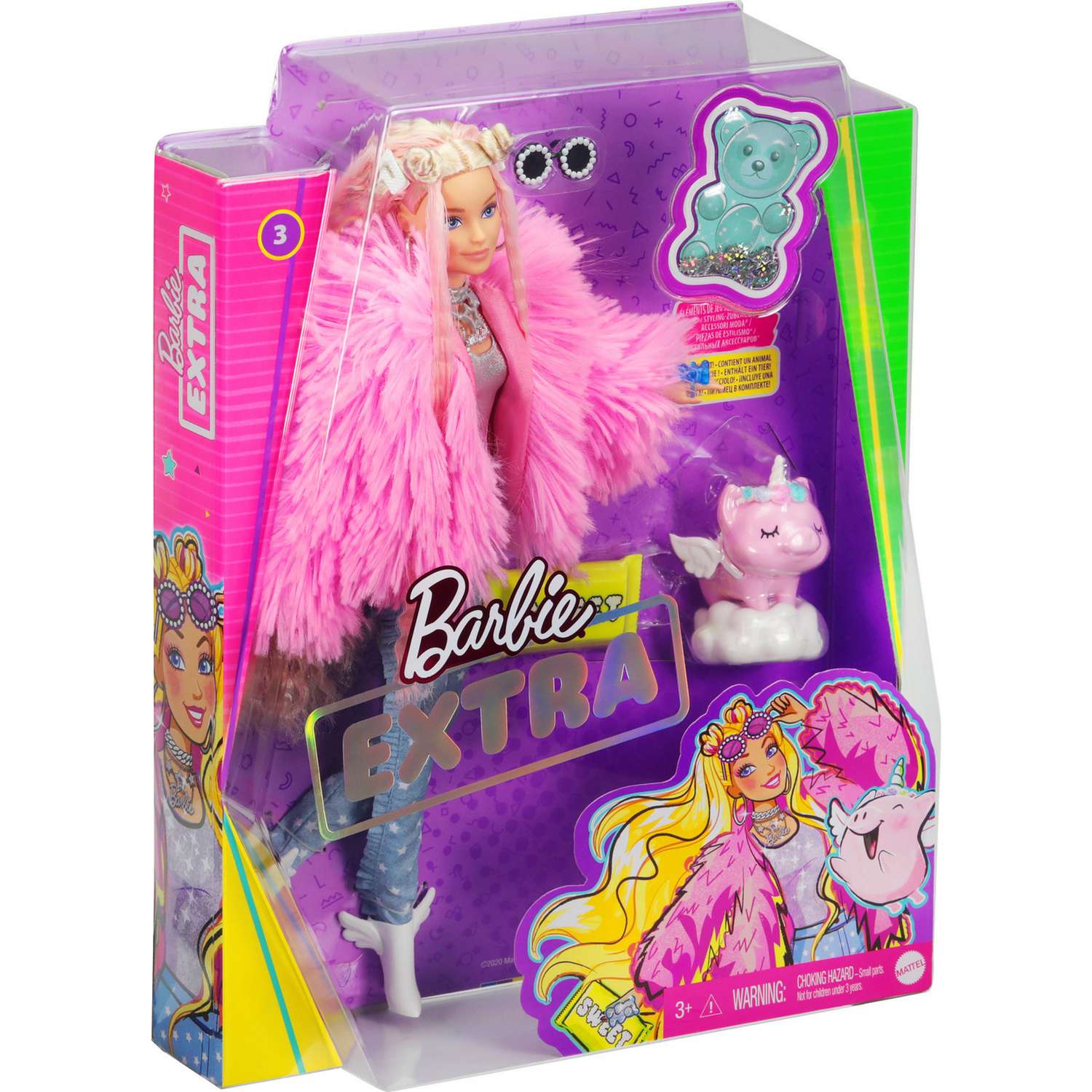 Кукла Barbie Экстра в розовой куртке GRN28 GRN28 - фото 3