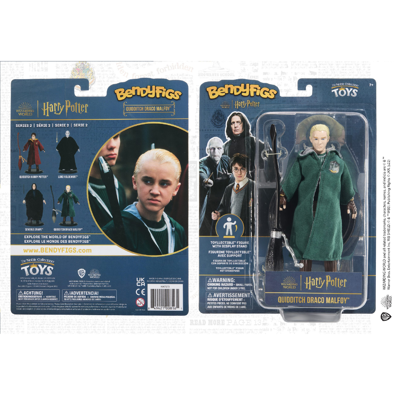 Фигурка Harry Potter Bendyfig Драко Малфой Квиддич 19 см гибкая - фото 6