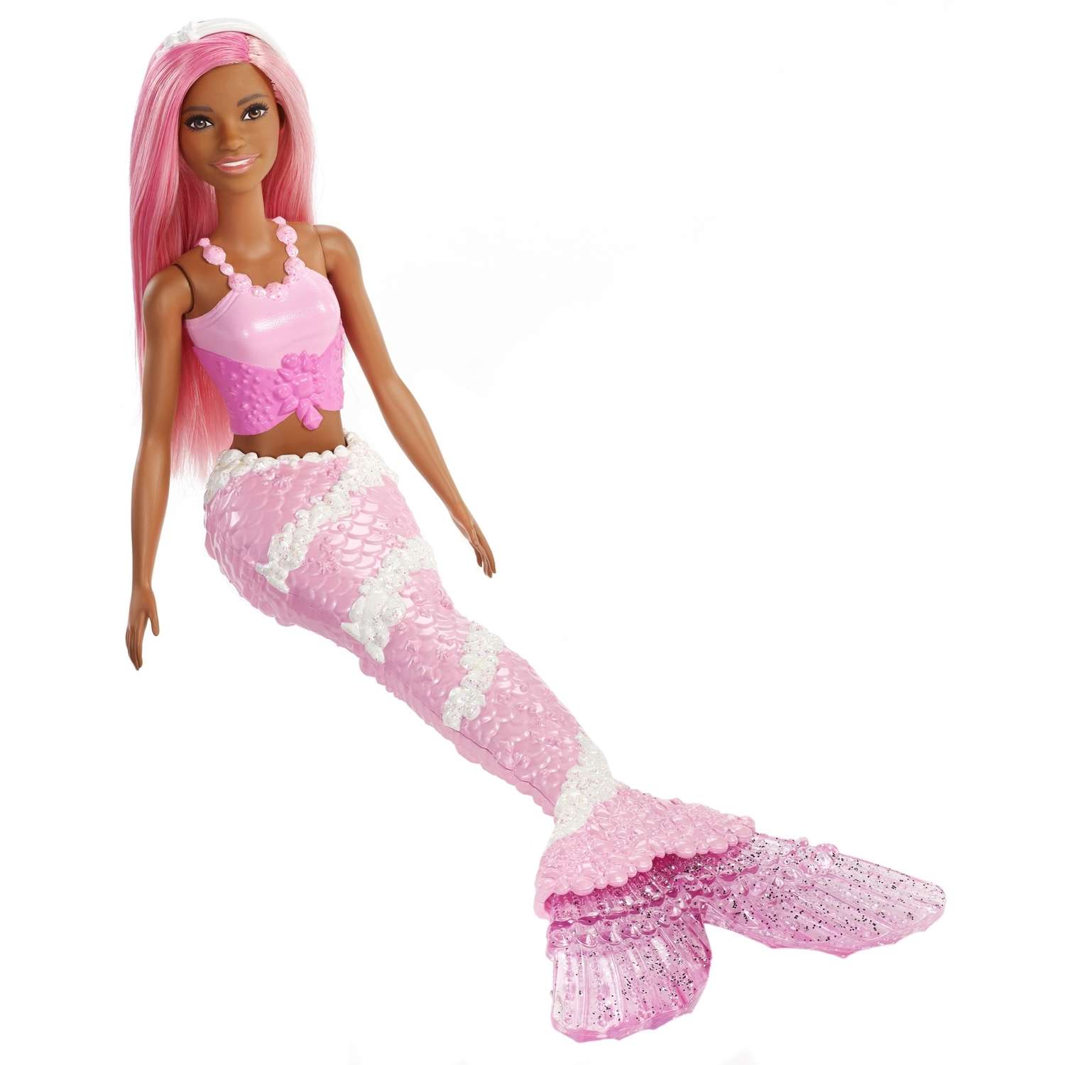 Кукла Barbie Dreamtopia Русалочка с розовыми волосами FXT10 FXT08 - фото 2