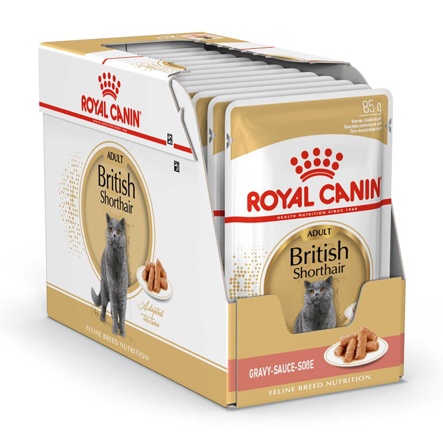 Корм влажный для кошек ROYAL CANIN British Shorthai 85г соус британской короткошерстной породы с 12месяцев - фото 4