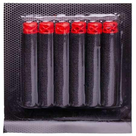 Бластер Junfa красно черный в наборе с аксессуарами и 6 мягкими пулями