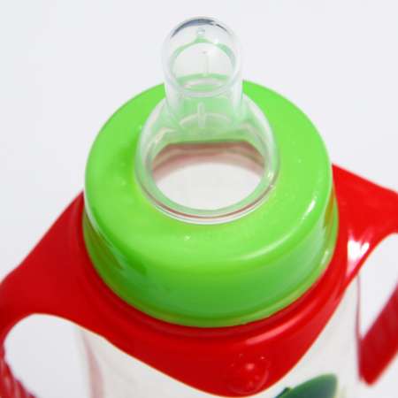 Бутылочка Mum and Baby для кормления «Яблочный сок» 250 мл цилиндр с ручками