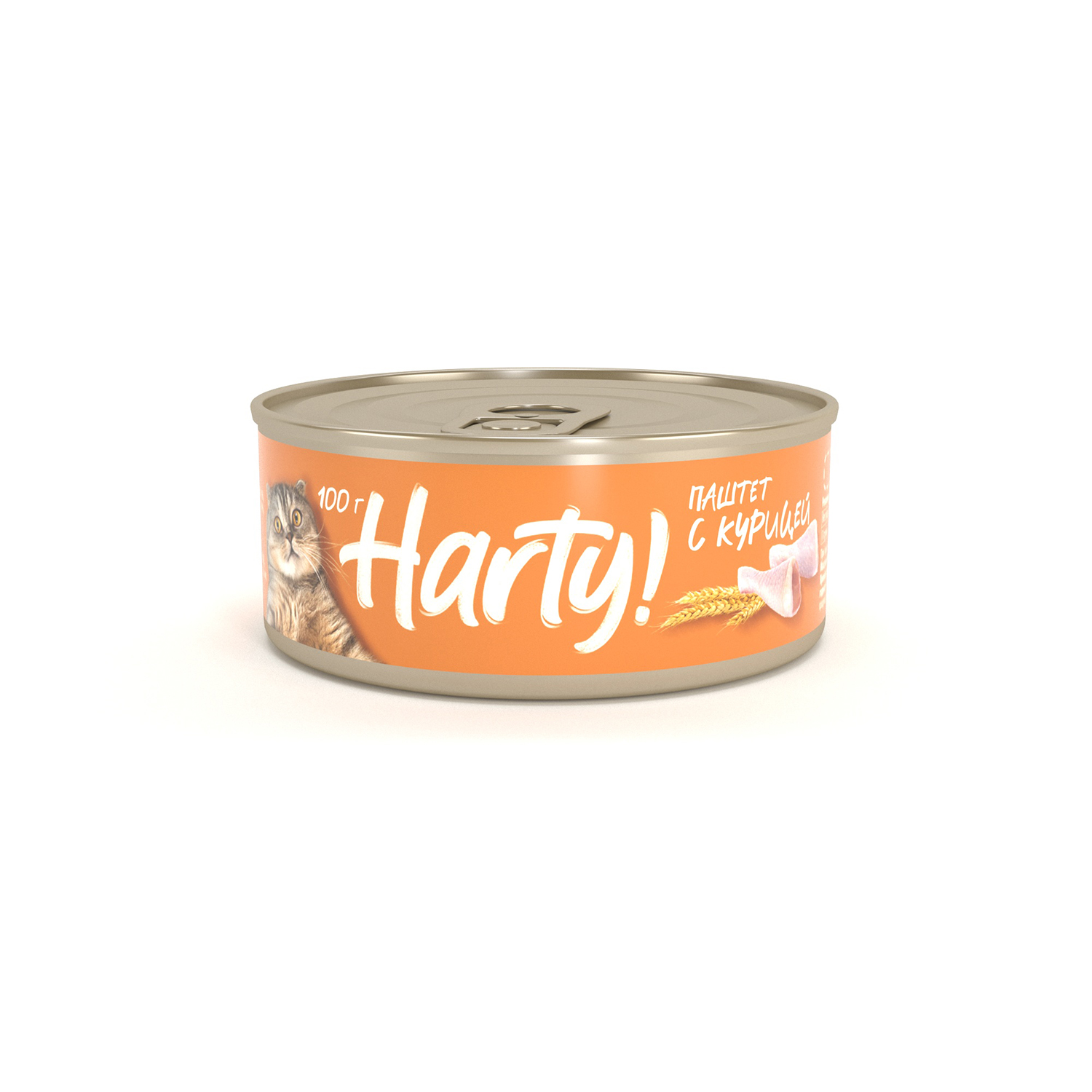 Корм для кошек Harty 100г паштет с курицей для стерилизованных консервированный - фото 1