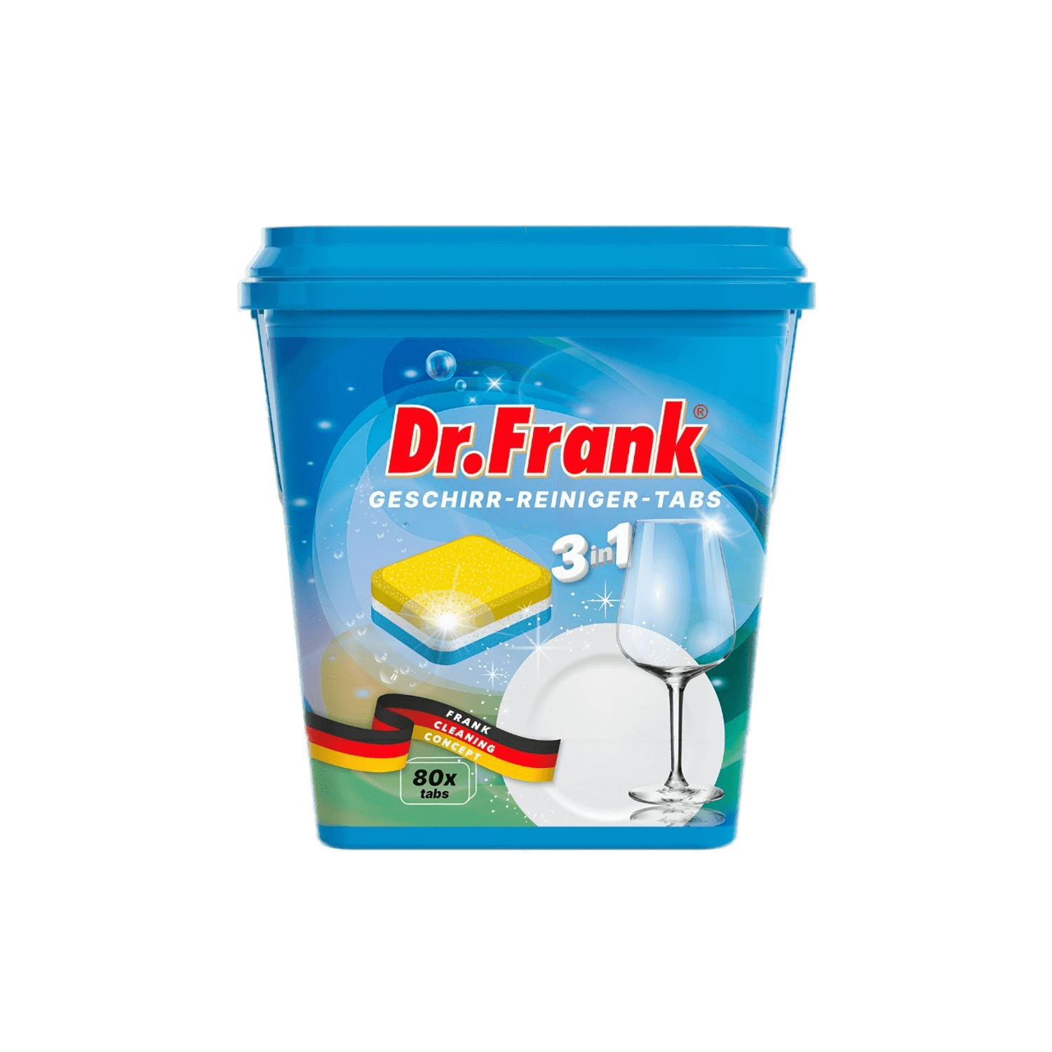 Таблетки Dr.Frank для посудомоечной машины 3в1 80 шт - фото 1