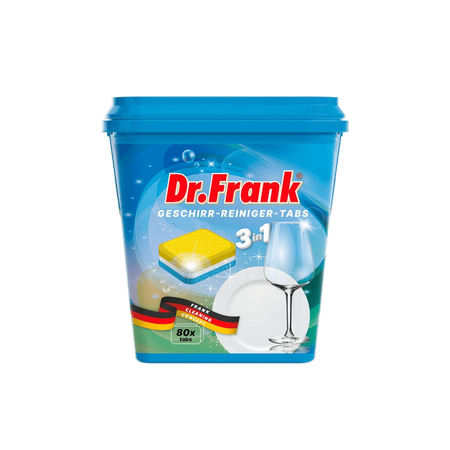 Таблетки Dr.Frank для посудомоечной машины 3в1 80 шт