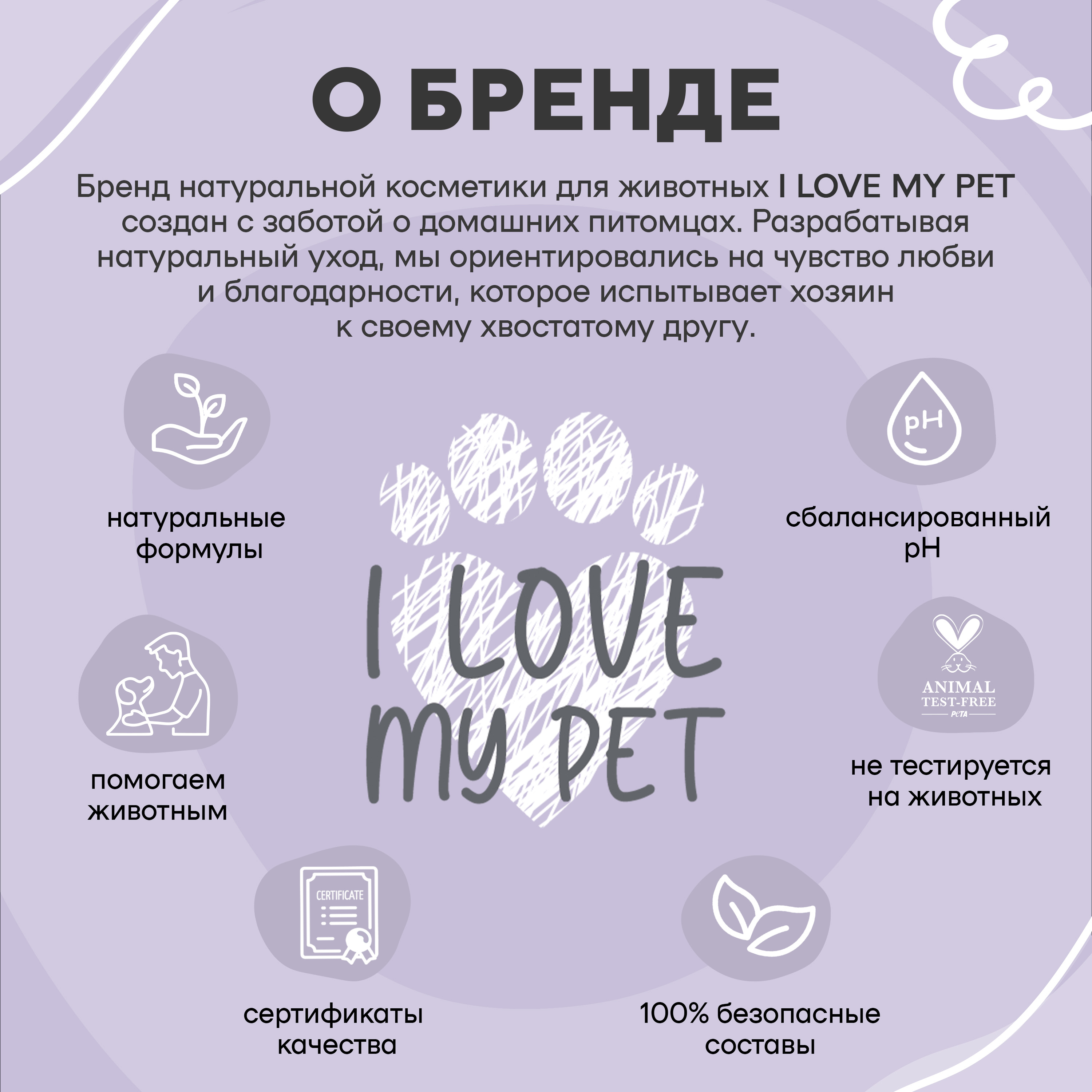 Гель-мыло для лап I LOVE MY PET с хлоргексидином 4% для собак и кошек 250 мл - фото 5