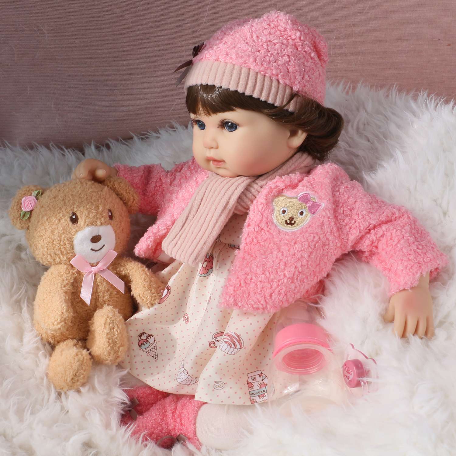 Кукла Реборн QA BABY Василиса девочка большая пупс набор игрушки для девочки 42 см 45006 - фото 3