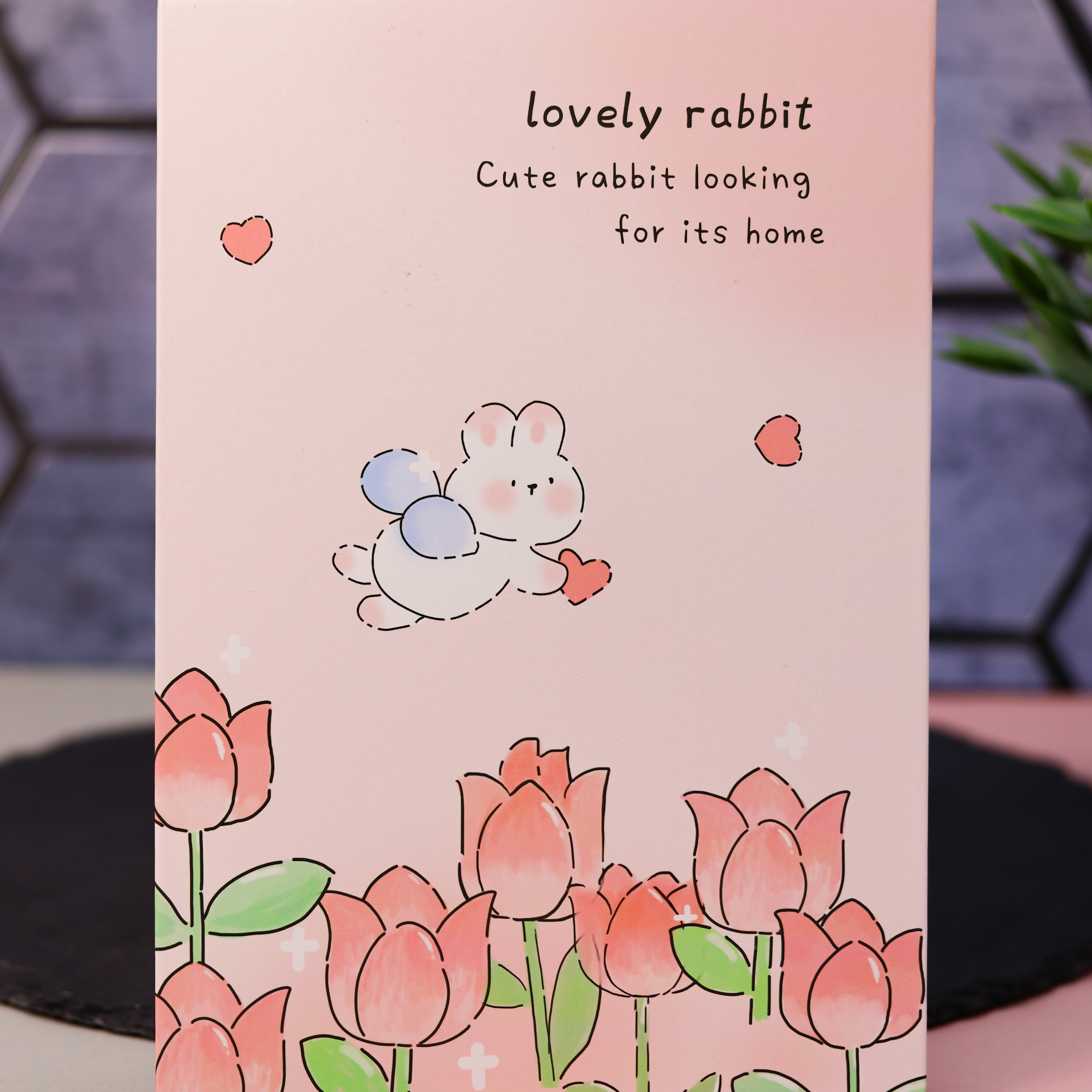 Зеркало настольное для макияжа iLikeGift Lovely rabbit pink - фото 5