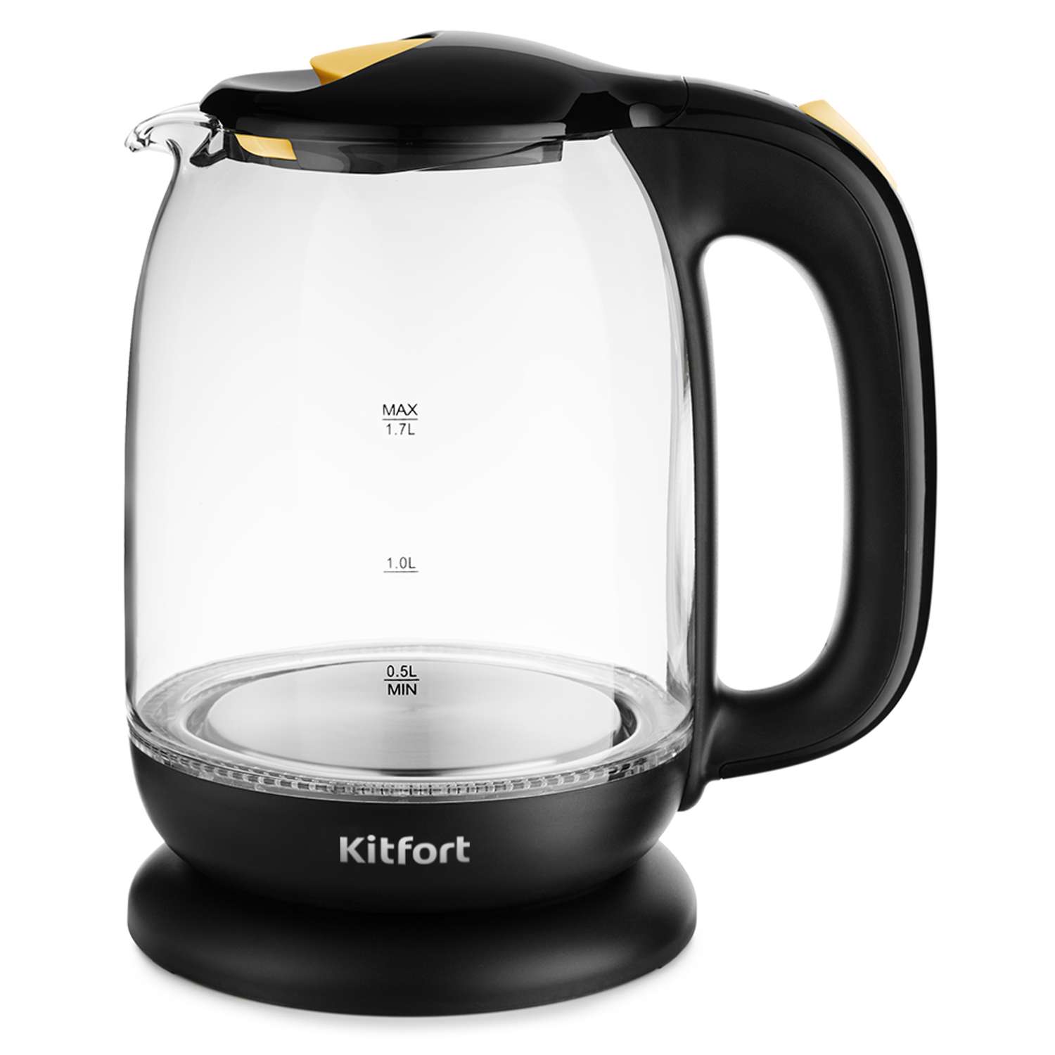 Чайник KITFORT КТ-625-4 желтый - фото 2