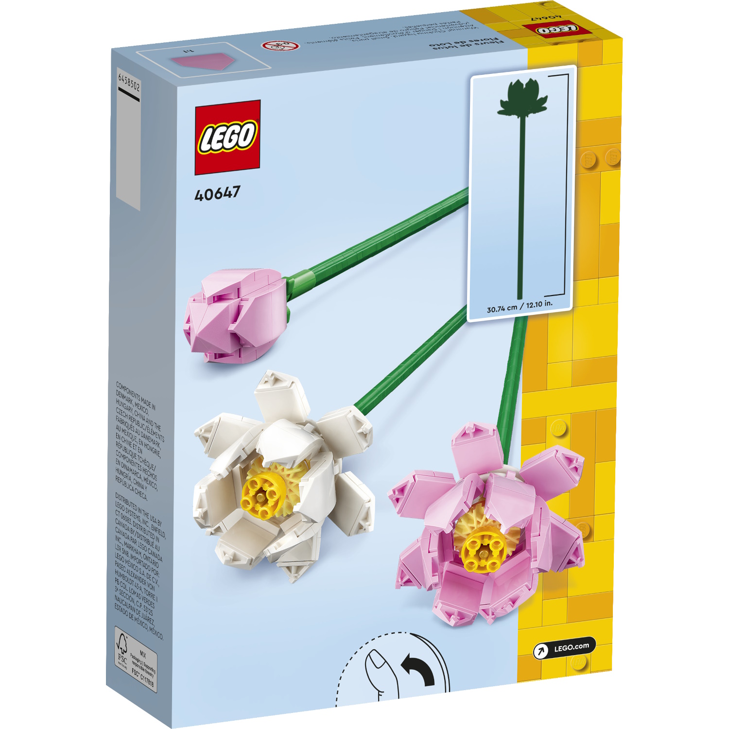 Конструктор LEGO Цветы лотуса 40647 - фото 4