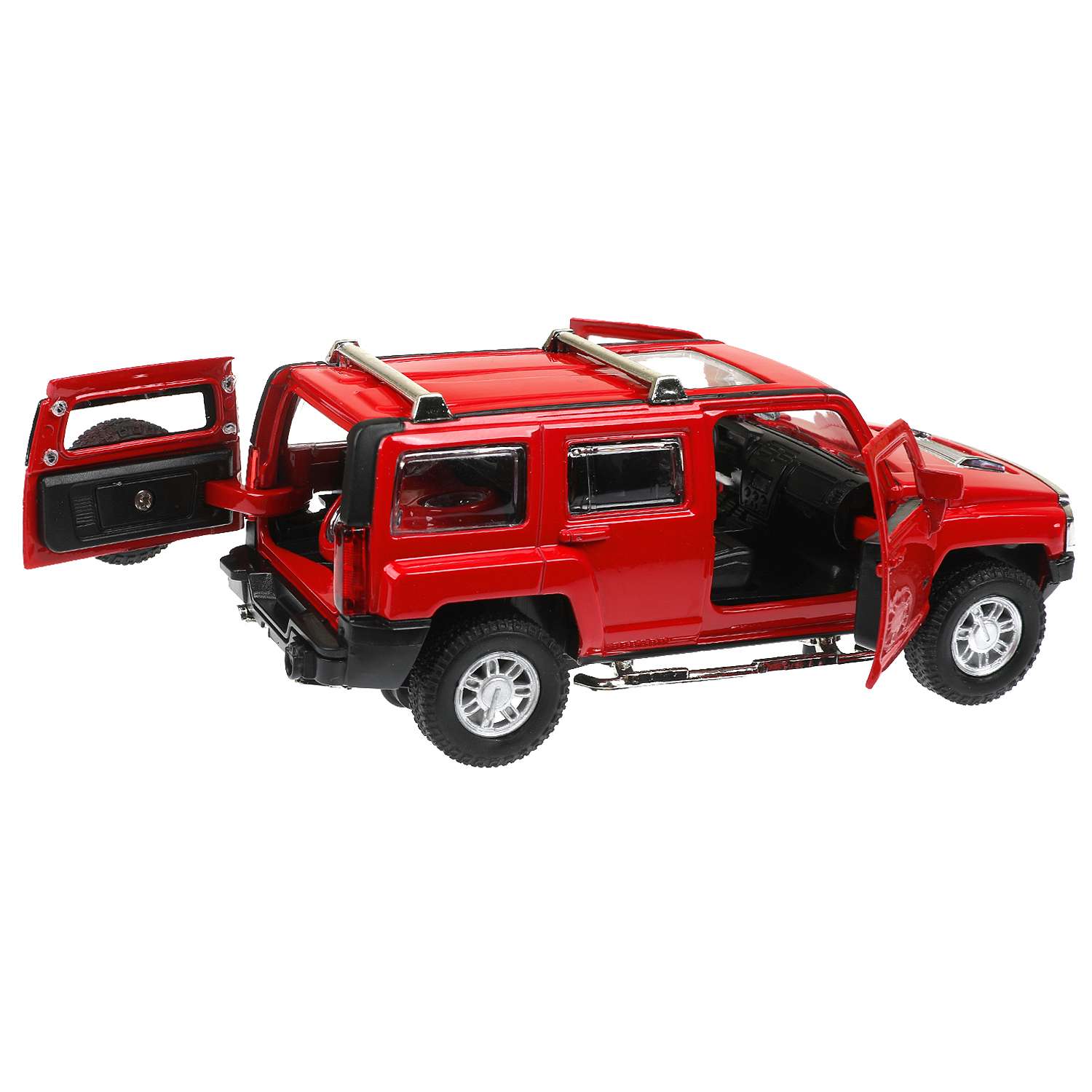 Автомобиль Технопарк Hummer H3 красный 380129 - фото 9