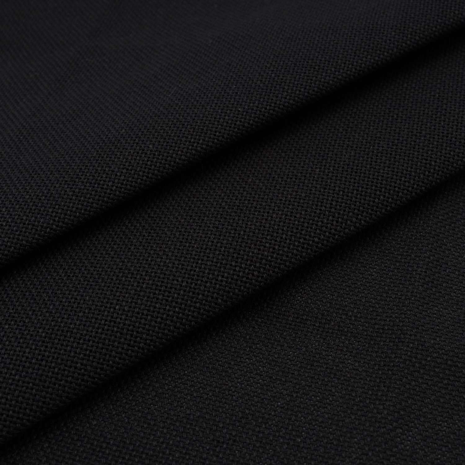 Канва Zweigart для вышивания 27ct 100% хлопок 50x70см черный - фото 1