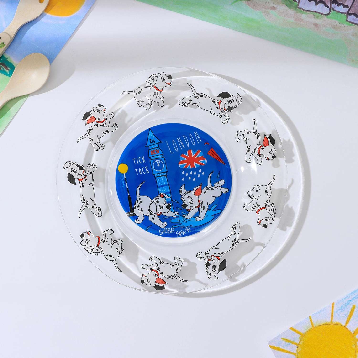 Набор посуды детский Sima-Land 101 далматинец кружка салатник тарелка - фото 5