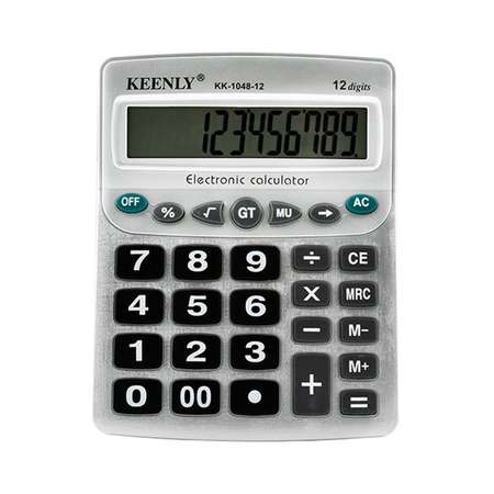 Калькулятор Uniglodis Настольный 12 рязрядный с двойным питанием