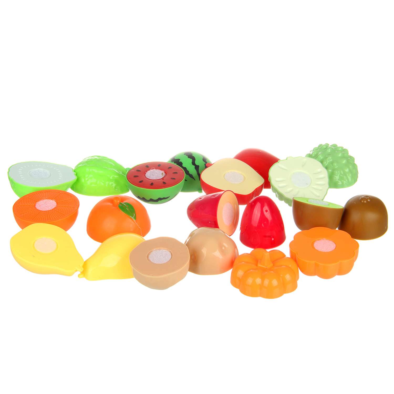 Овощи и фрукты на липучках Veld Co с приборами и доской 21 предмет - фото 8