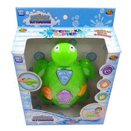 Набор игрушек для ванной ABTOYS Веселое купание Черепашка 5 предметов