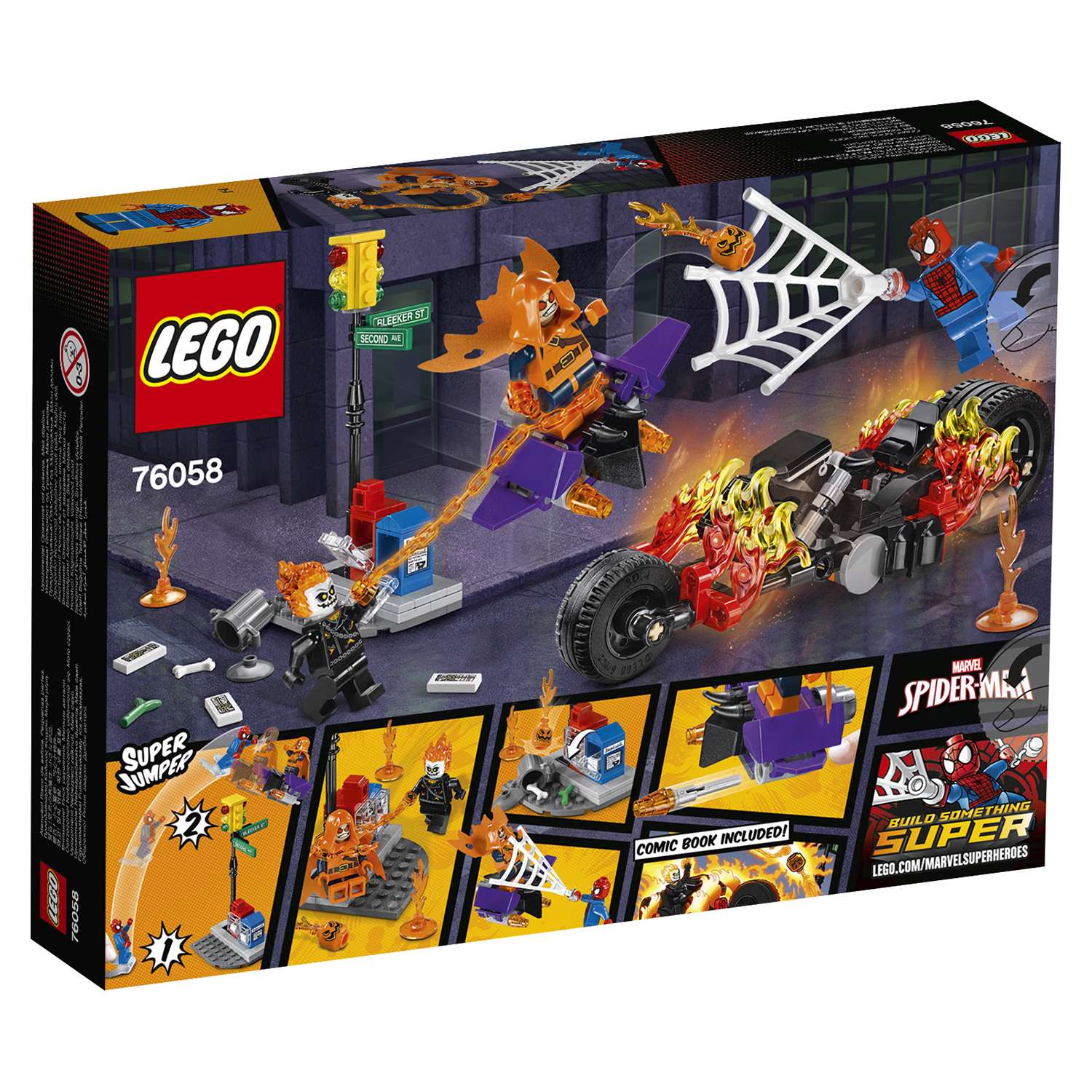 Конструктор LEGO Super Heroes Человек-паук:союз с Призрачным гонщиком (76058) - фото 3