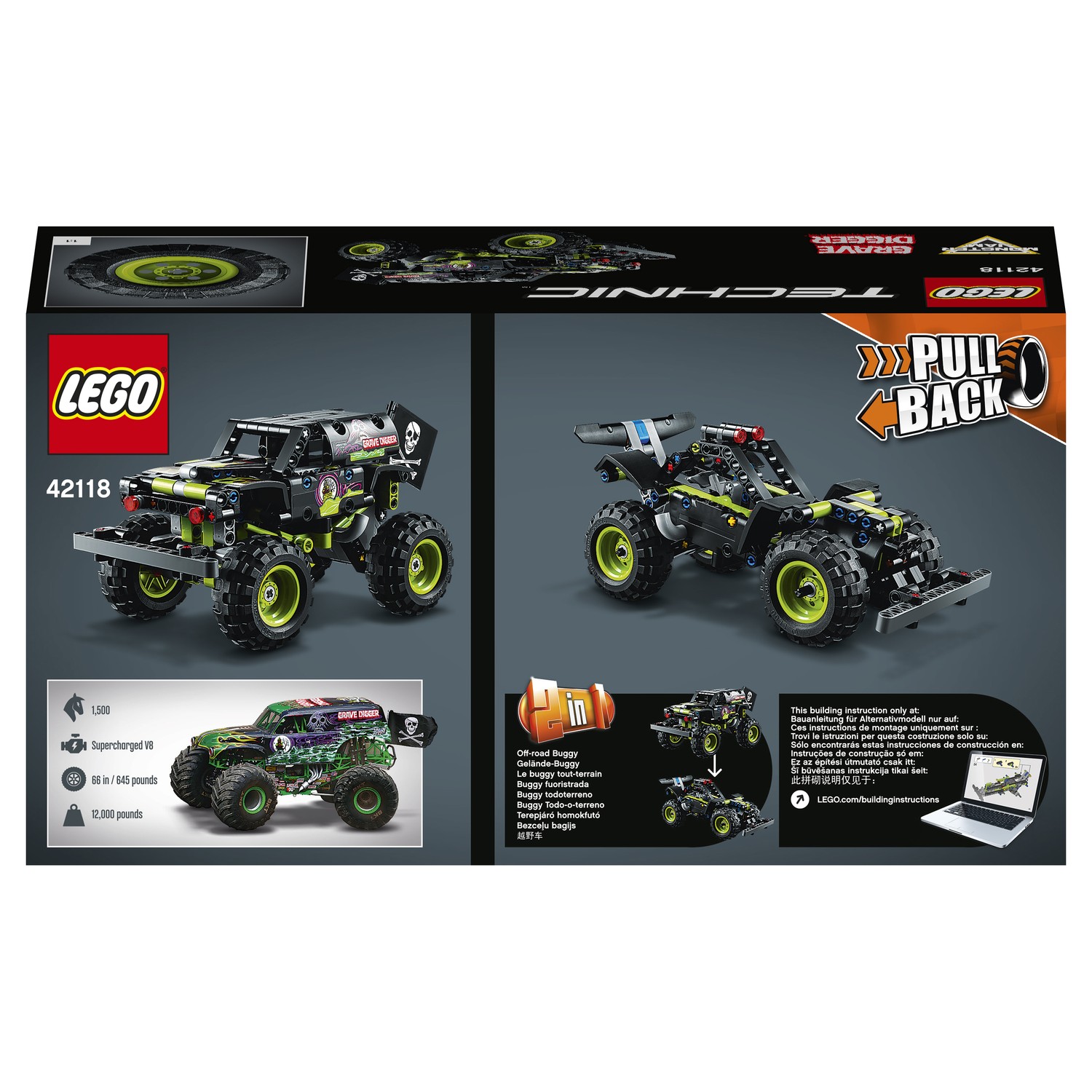 Конструктор LEGO Technic Monster Jam Grave Digger 42118 - фото 3