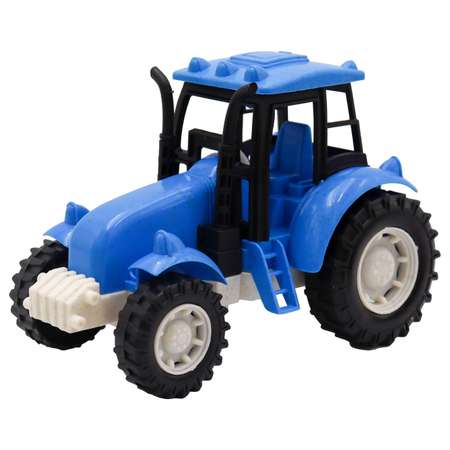 Игрушка Funky Toys Эко-Трактор с фрикц.механизмом 16 см Синий FT0416333-2