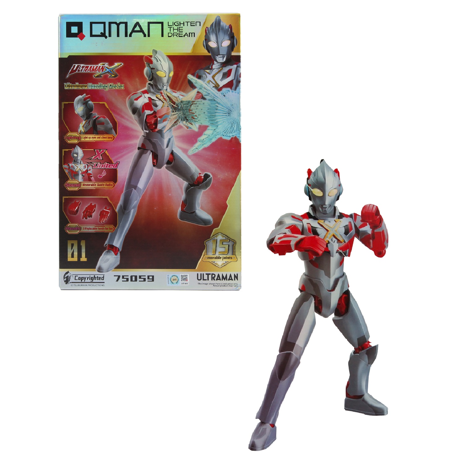 Конструктор Qman Ultraman X 47 деталей 75059 - фото 1