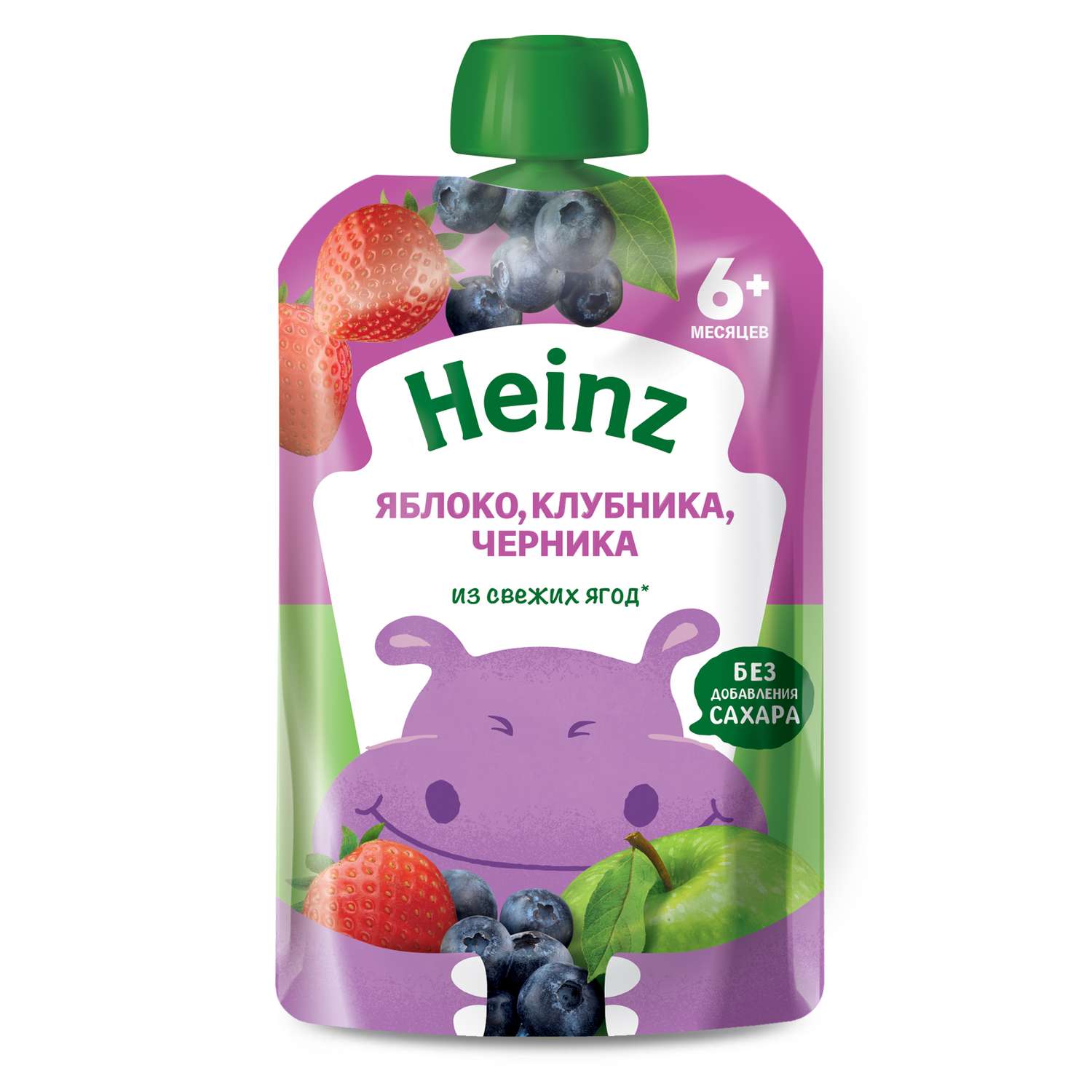 Пюре Heinz яблоко-клубника-черника 90г с 6месяцев - фото 8
