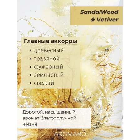 Ароматический диффузор AromaKo SandalWood Vetiver 50 мл