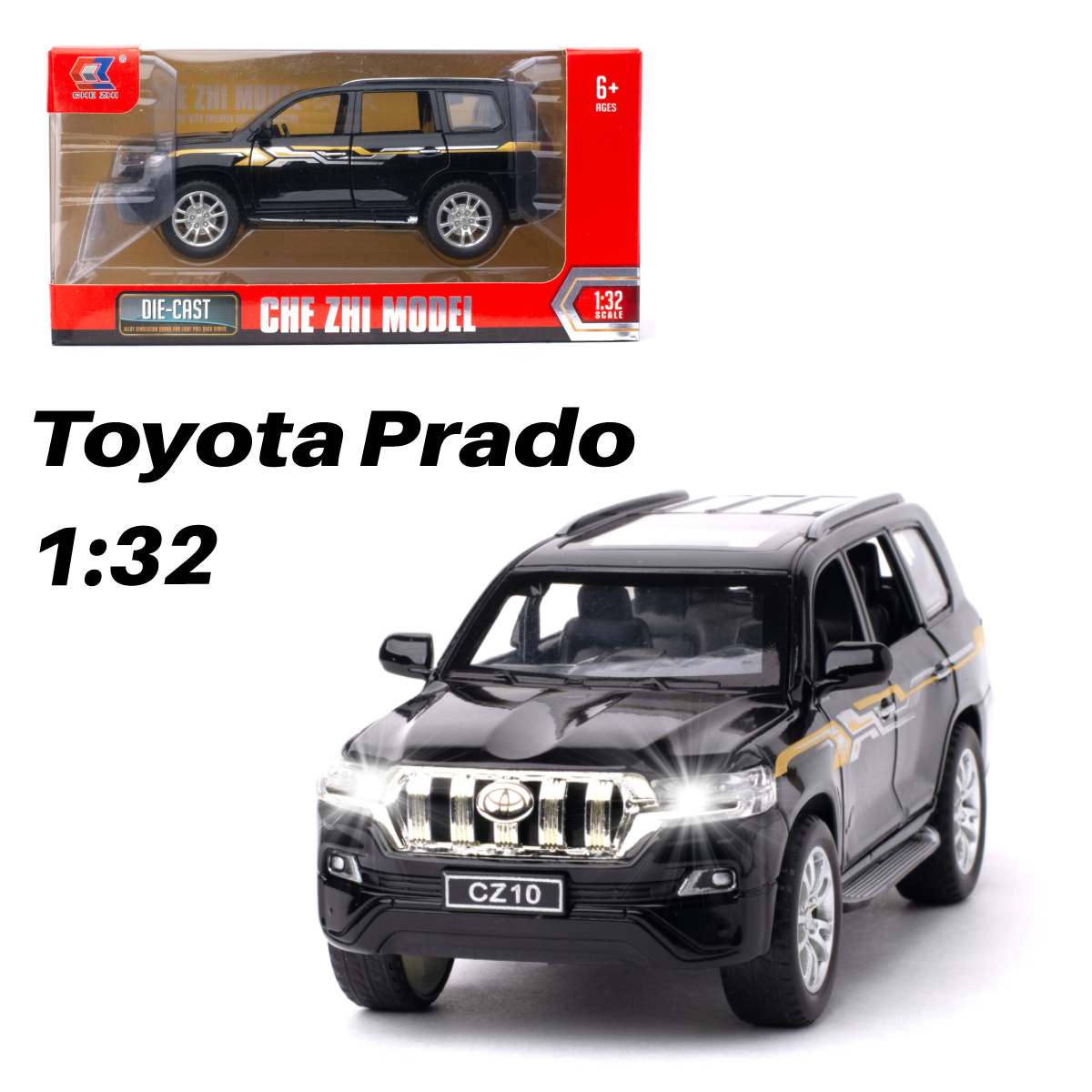 Автомобиль Che Zhi Toyota 1:32 инерционный CZ15w - фото 1