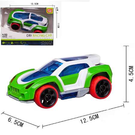 Машинка Junfa спортивная инерционная зеленая