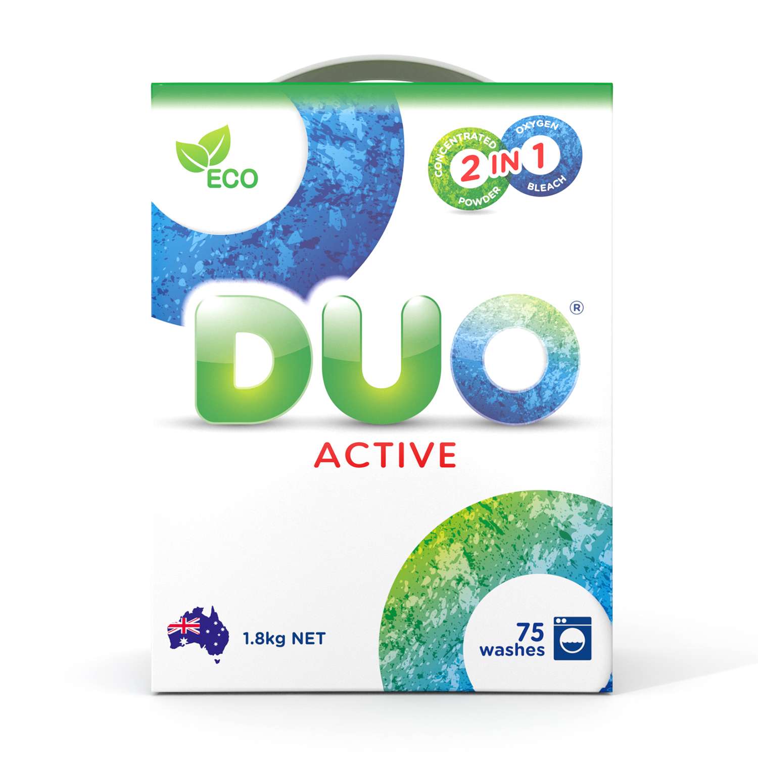 Стиральный порошок DUO Еco Active концентрированный для цветного и белого белья 1800 г 75 стирок - фото 6