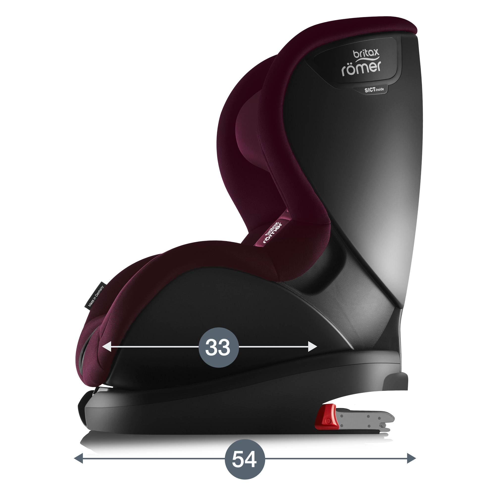 Автокресло Britax Roemer Trifix2 i-Size Burgundy red - фото 13